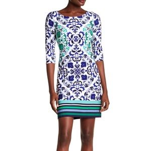 Vince Camuto 3/4 Sleeve PYT Dress, Size 12